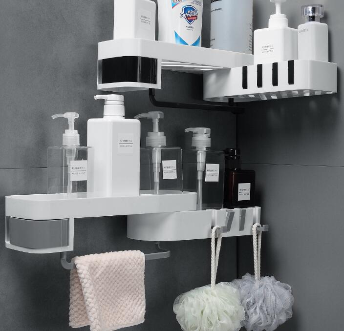 Space-Saving Bathroom Corner Organizer
