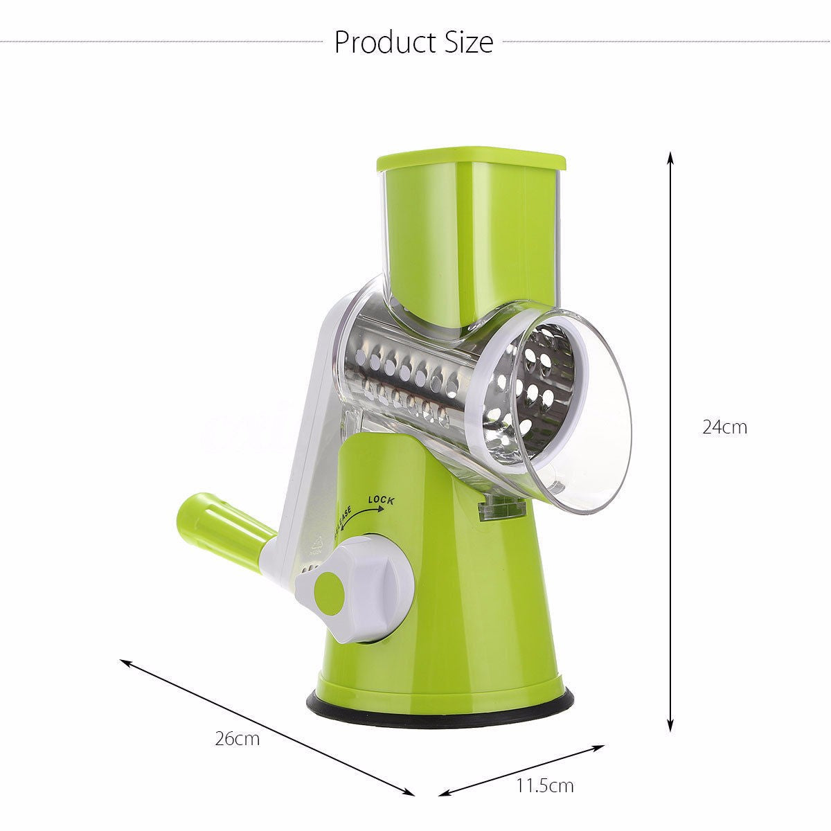 Round Mandoline Slicer: Potato Julienne & Vegetable Cutter