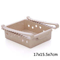 Hanging Plastic Refrigerator Shelf Storage Rack