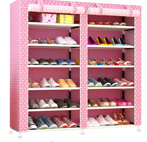 Thick Fabric Shoe Organizer Shelves for Home Furniture