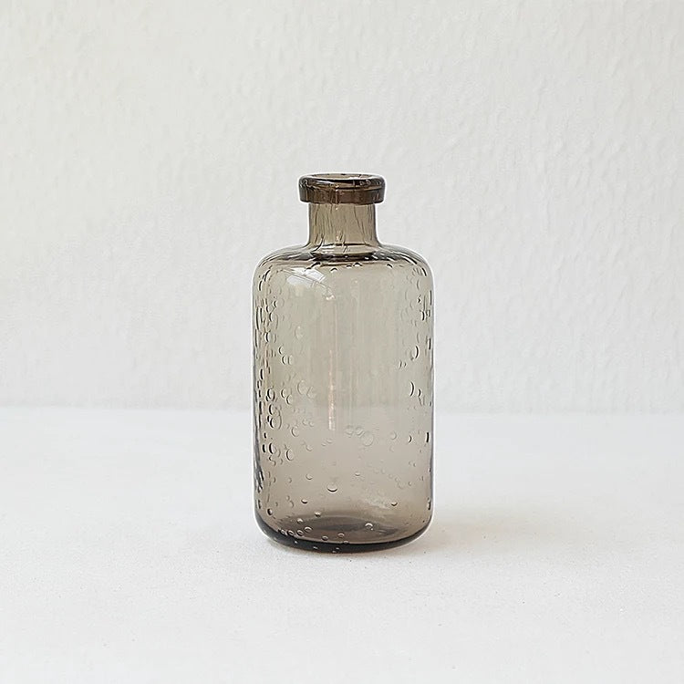 Aesthetic Clear Bubble Glass Flower Vase