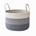 Large Cotton Rope Storage Basket for Laundry & Toys