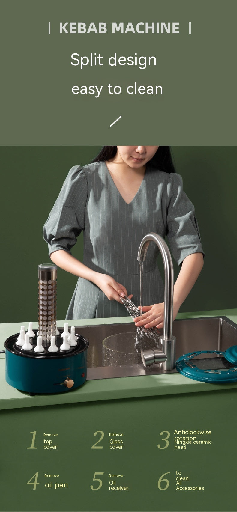 Automatic Multi-function Smokeless Skewers Machine