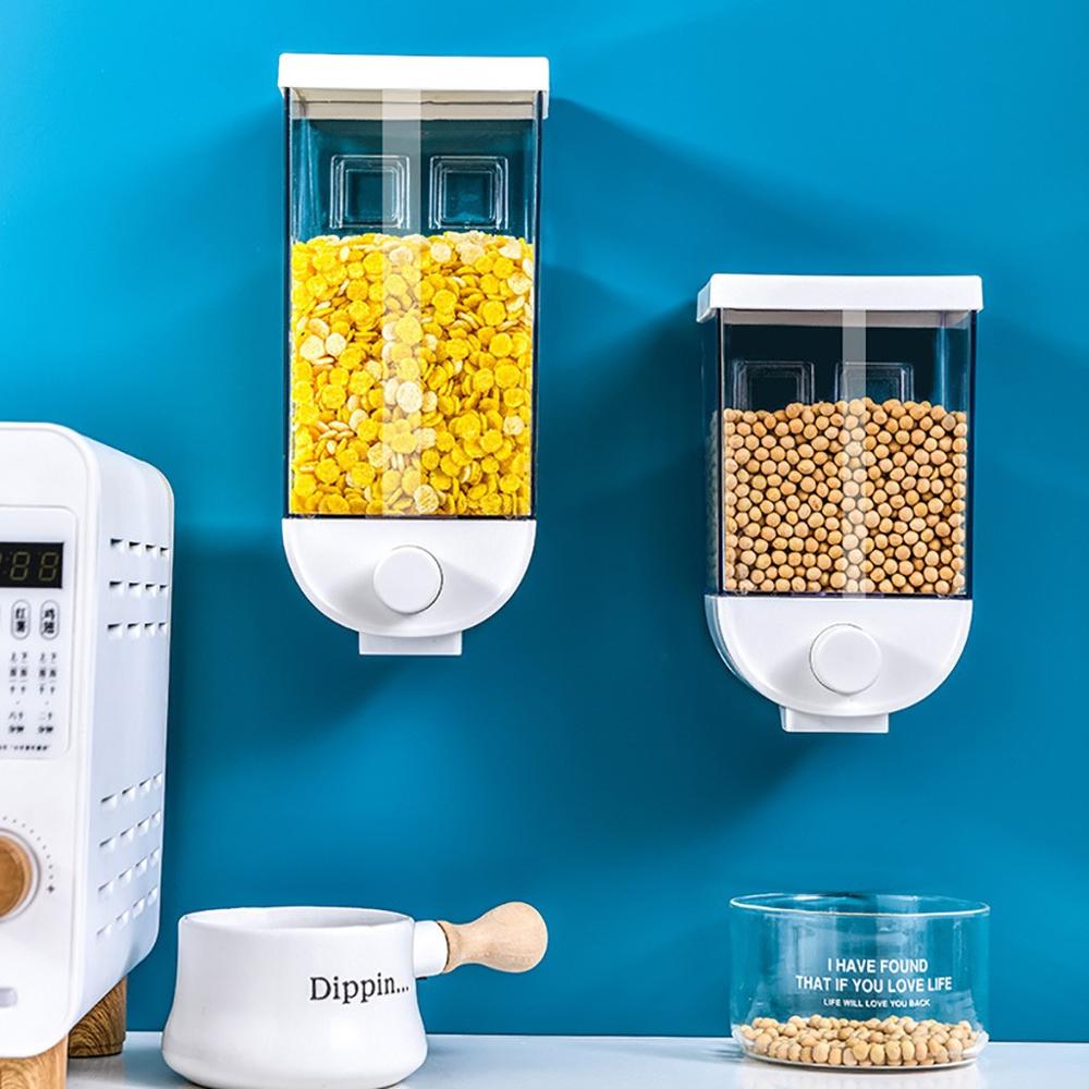 Kitchen Dry Food Storage Box with Easy Dispenser Button