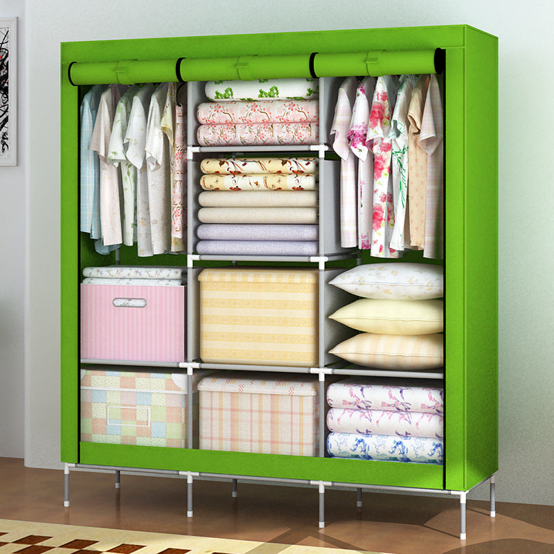 Extra Capacity Portable Clothes Hanging Wardrobe