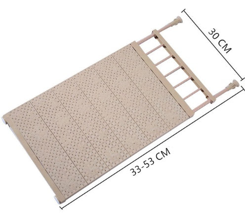 Adjustable Wall-Mounted Kitchen Storage Rack