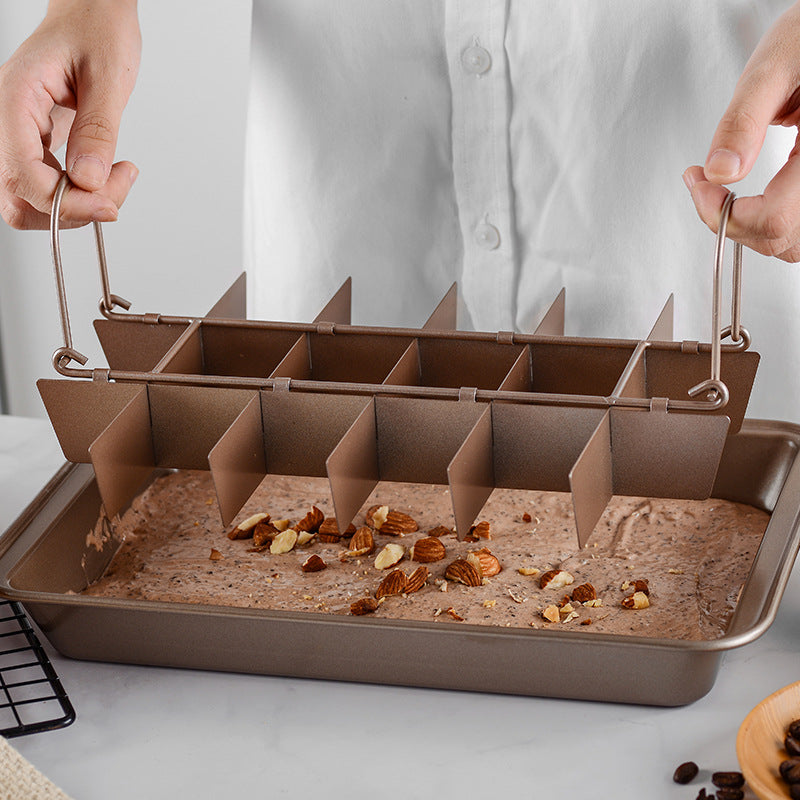 Thickened Solid Bottom Square Brownie Baking Pan