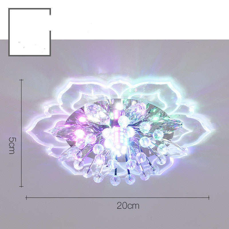 Elegant Entryway/Hallway Mini Crystal Lamp