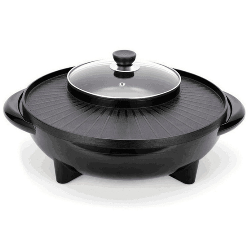 Indoor Non-Stick Electric BBQ Grill Cooking Pot