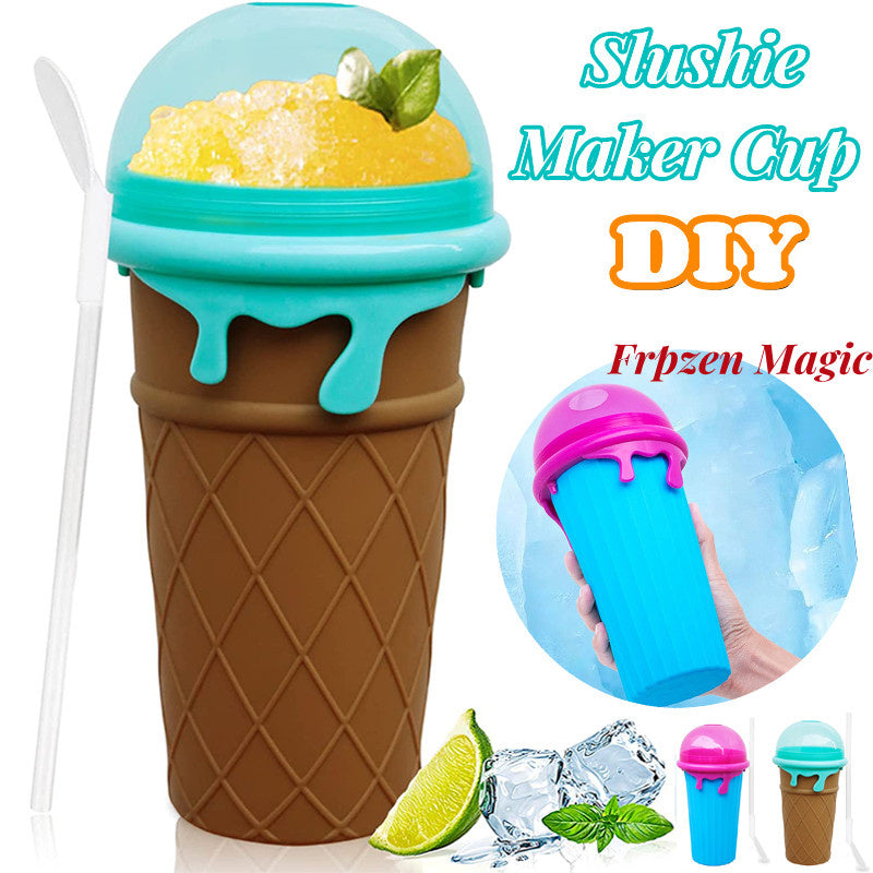 500ml Quick-Frozen Squeeze Slushy Maker Cup