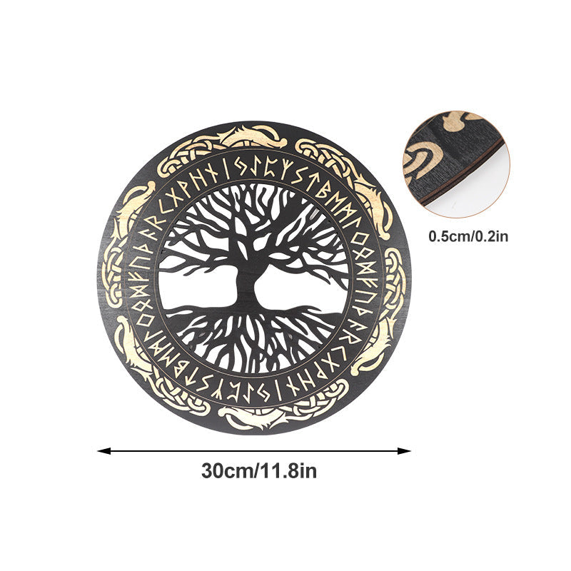 Nordic Viking Wooden Wall Art Decor