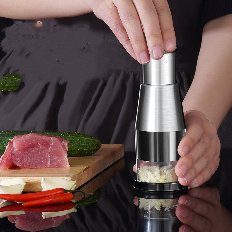Kitchen Gadget Multifunctional Garlic Press Squeezer