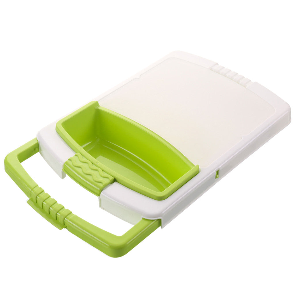 Multifunctional Plastic Chopping Board with Strainer