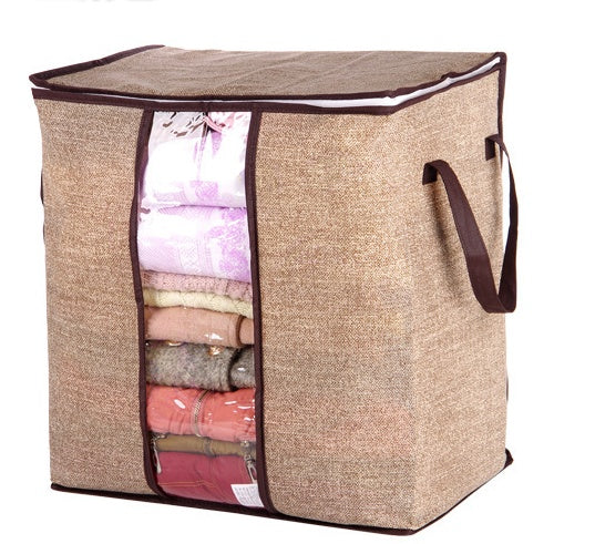 Space-Saving Quilt Bag & Clothes Divider Holder