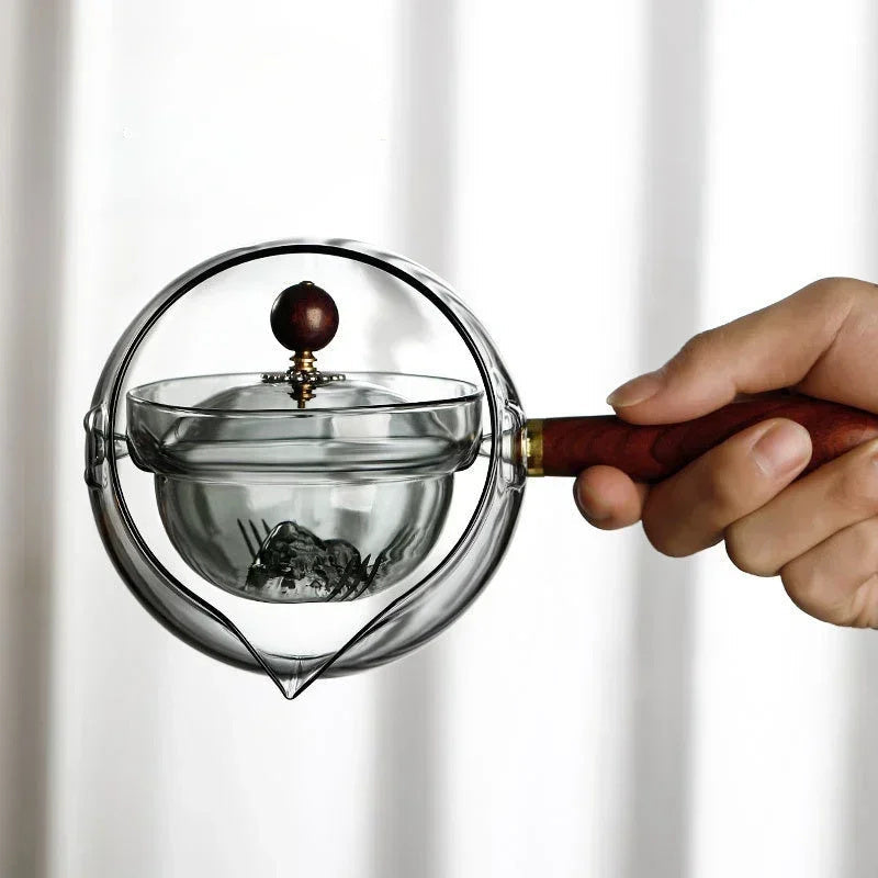 Rotating Infuser Tea Pot Kitchen Gadget
