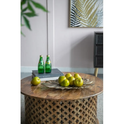 Modern Gold Metal Tropical Leaf Wall Art